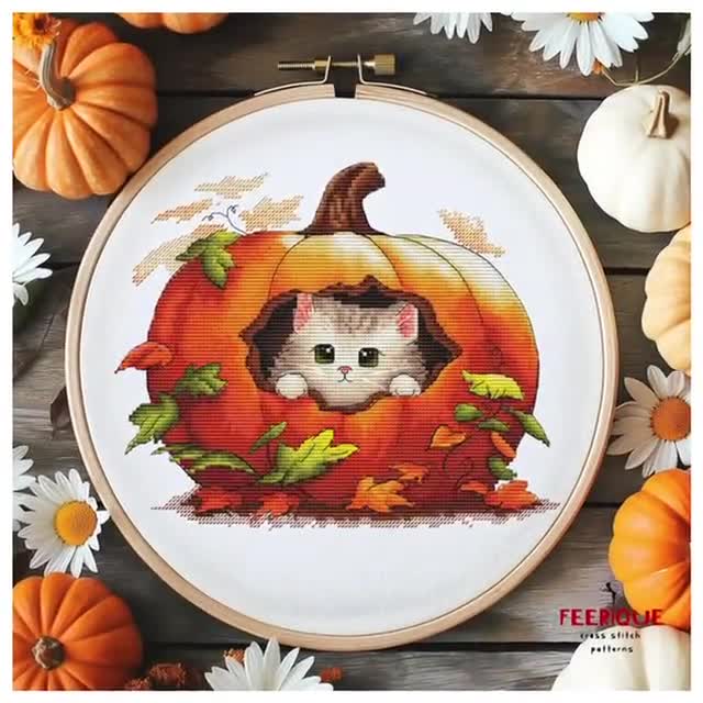 Juego De 2 Paños De Cocina De Microfibra - 42 X 65 Cm, Diseños De Calabazas, Lunares Y Gatos