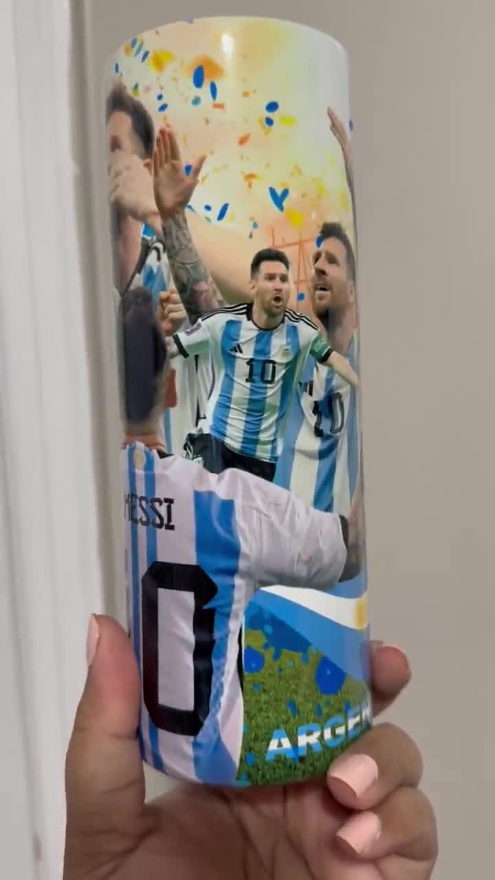🌟Tumbler- 🌟 Messi World Cup Journey Thermos- 20OZ 🏆⚽ – Dailyn Sublima