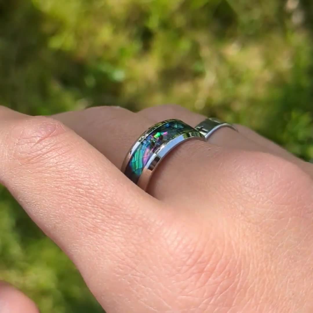 ADRAATA 6 Pcs Ens Rings Stainless Steel Rings Band Rings Celtic Knot Rings Cool Biker Rings