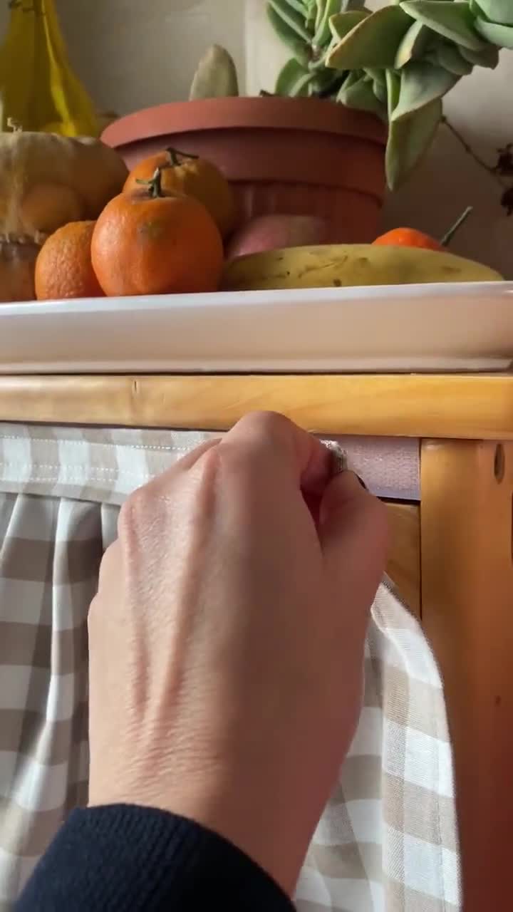 Tenda Sottolavello Cucina Autoadesiva - Motivo Marmo, 140x100 Cm, Antipolvere E Privacy - Foto 4