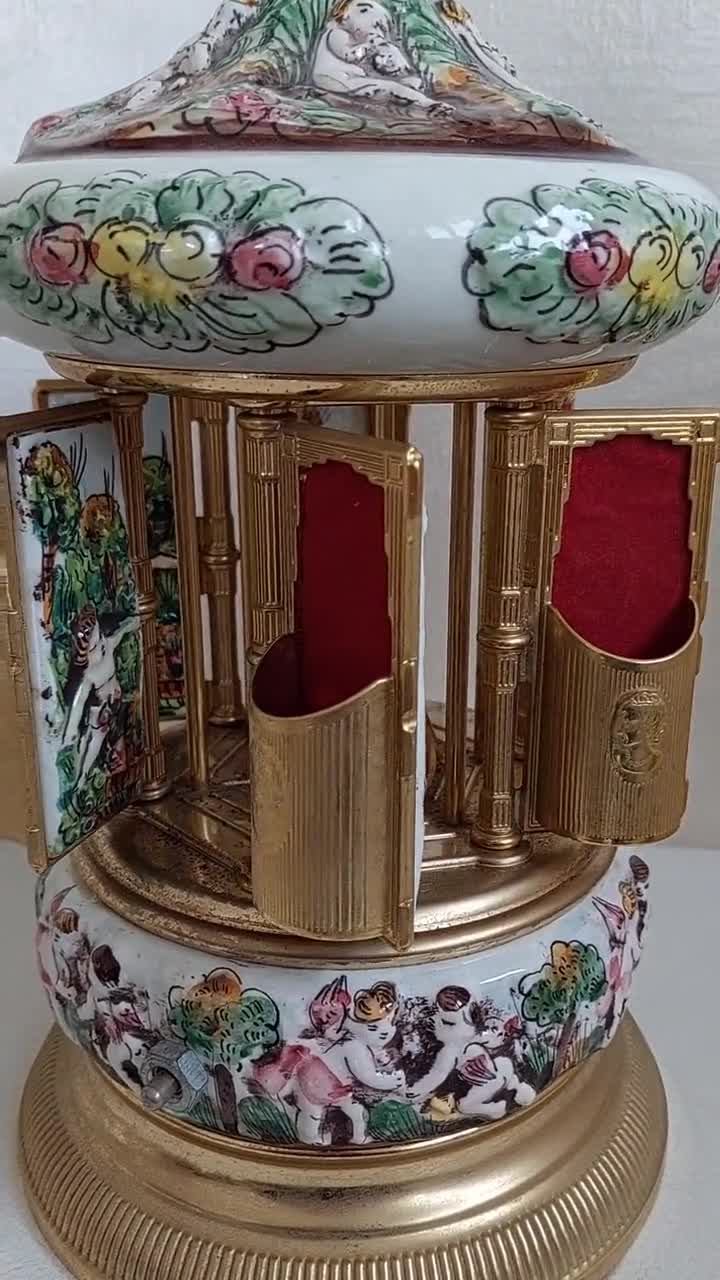 Cigarette Music Box Reuge Lipstick Carousel