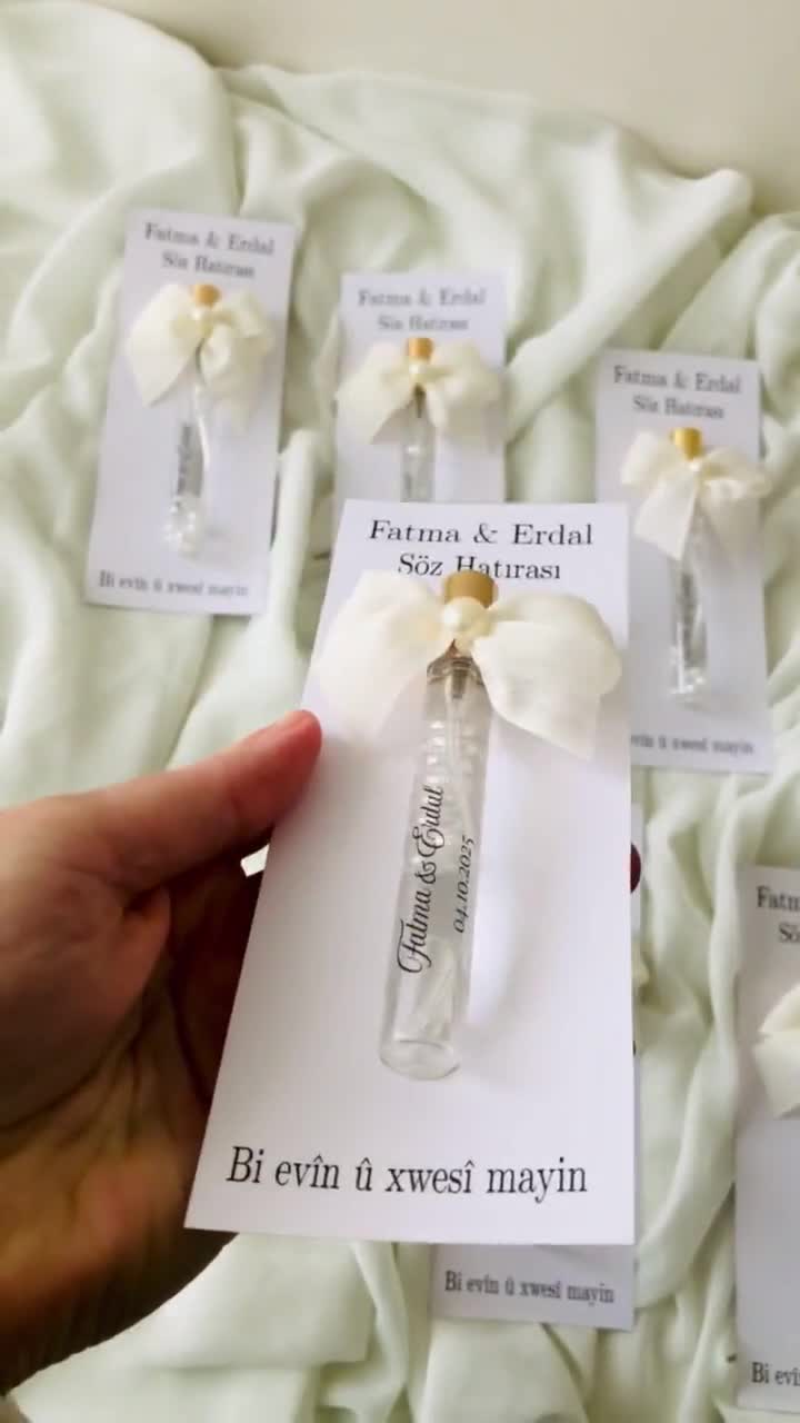 Personalized Islamic Cologne Wedding Favors, Elegant Muslim Nikah Gift video poster