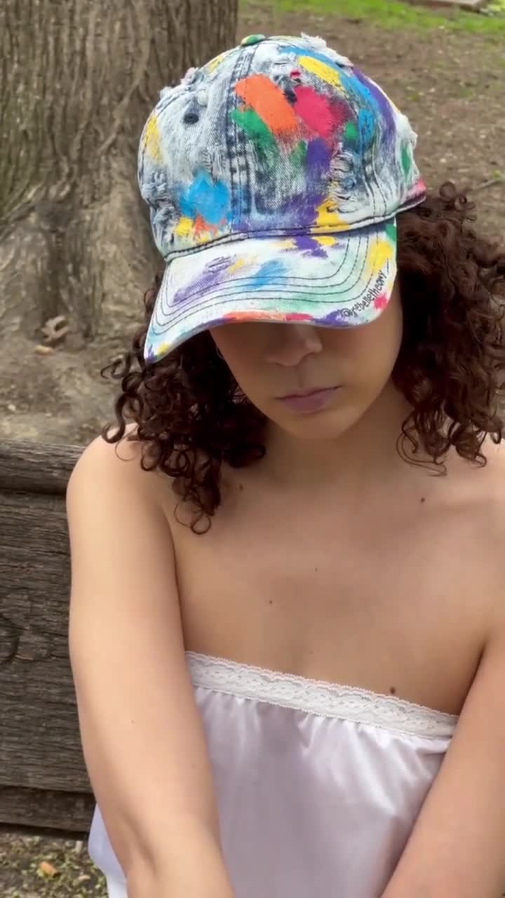 Custom-Painted Pride Hat - Nomadic Artist Streetwear