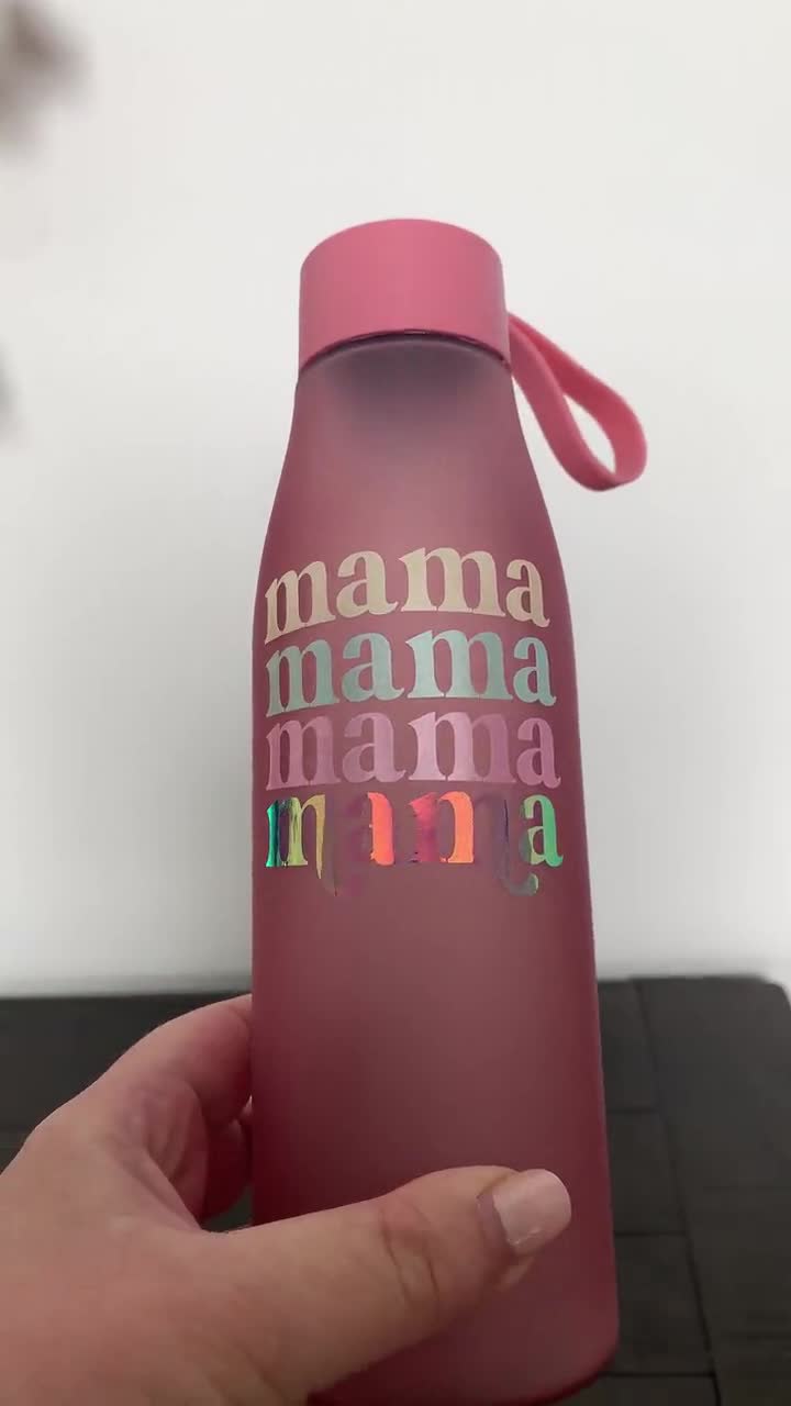 Mama Water Bottle, Mom Water Bottle, Custom Water Bottle, Mom Birthday  Gift, New Mom Gift, Retro Pink Water Bottle Gift, Mom Friend Gift 