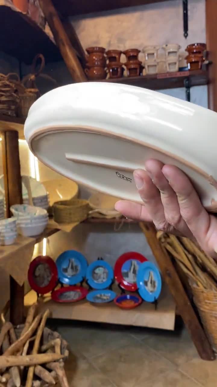 Portagioie In Ceramica Foglia Oro - Piatto Porta Anelli E Gioiili Decorativo Per Vanità E Comò - Foto 6