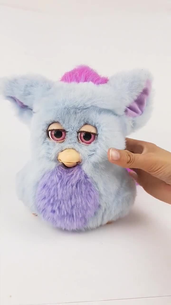 Funky Furby 2006 WORKING (Faulty, read description) Blue, purple and pink  ファービ Special Spanish Limited Edition ファンキーファービー パープル