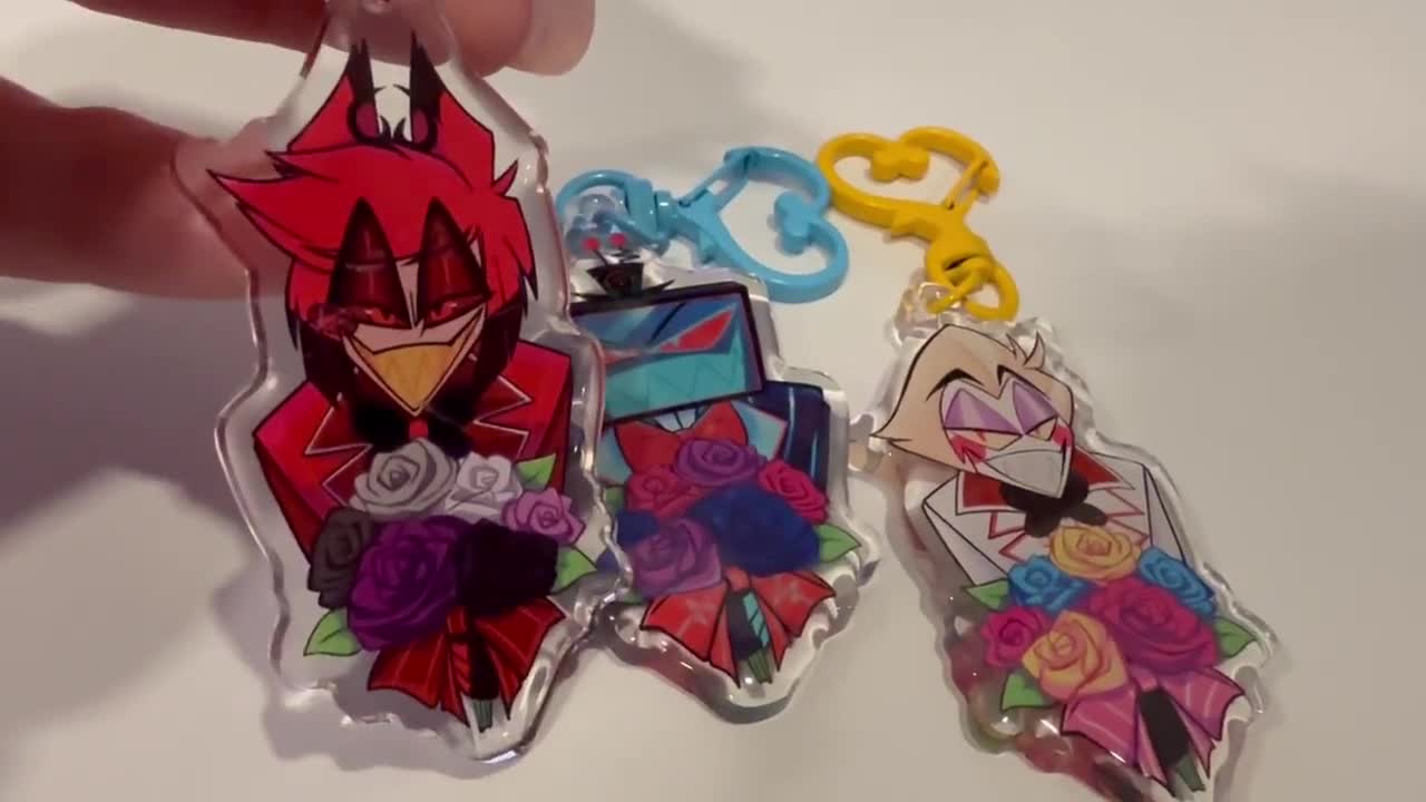 Hazbin Bouquet Pride KEYCHAINS - Etsy