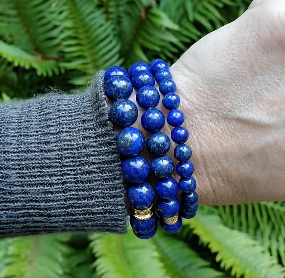 DADA Gioielli Bracciale In Acciaio Con Pietre Naturali 6mm – Regolabile, Con Significato