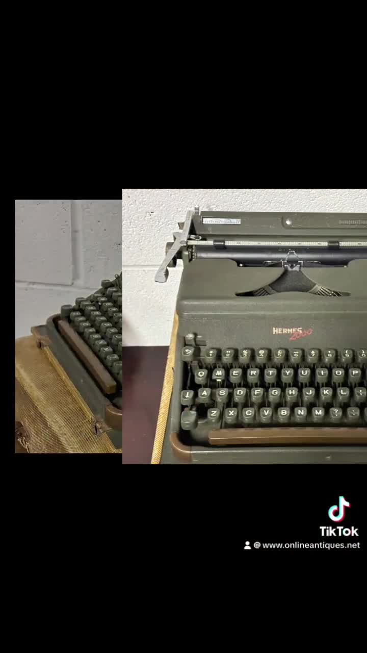 素晴らしいヴィンテージ エルメス 2000年式タイプライター（ケースと