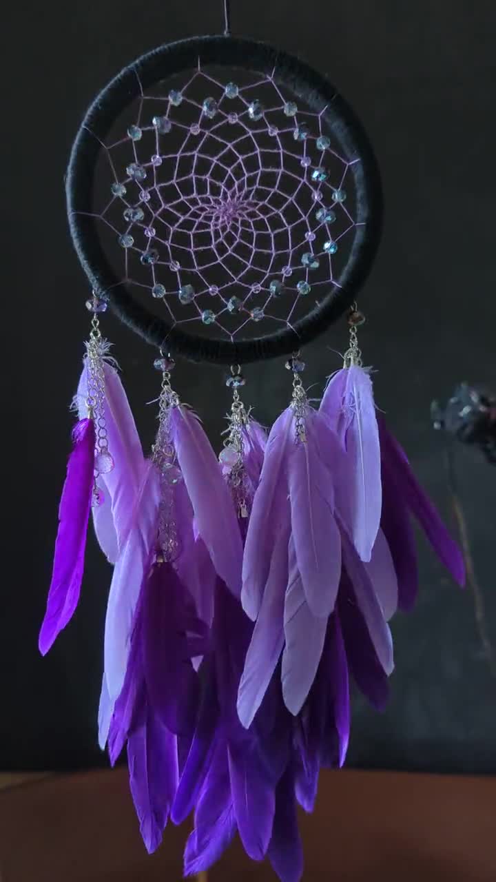 Gradient Dream Catcher | Purple Dreamcatcher With Teardrop