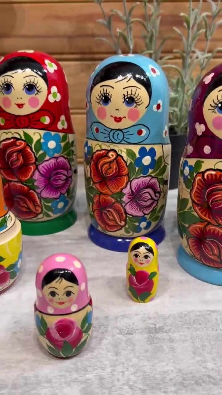 Poupées Russes Gigognes Matriochka En Bois - 5 Pièces - Thème Saint-Pétersbourg