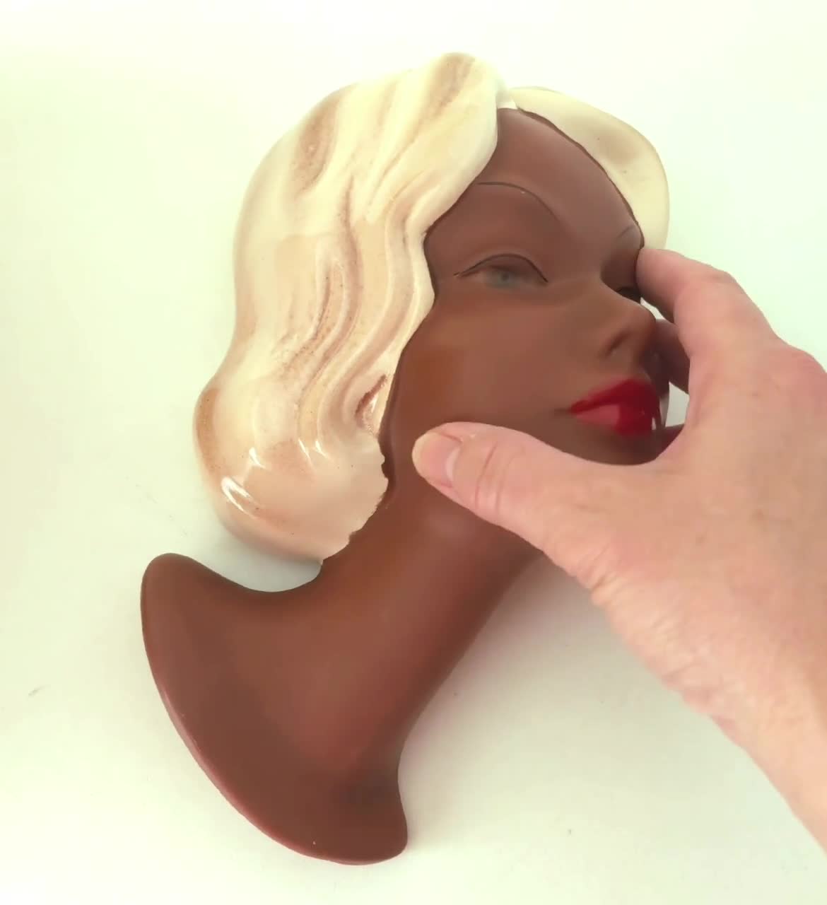 Cortendorf Wall Mask – Vintage 1950s Lady – Mid Century