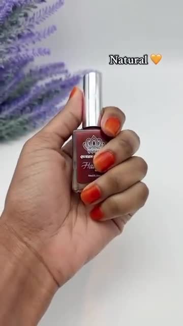 Queen Nail Henna | Natural {light Orange} | Water Permeable Nail