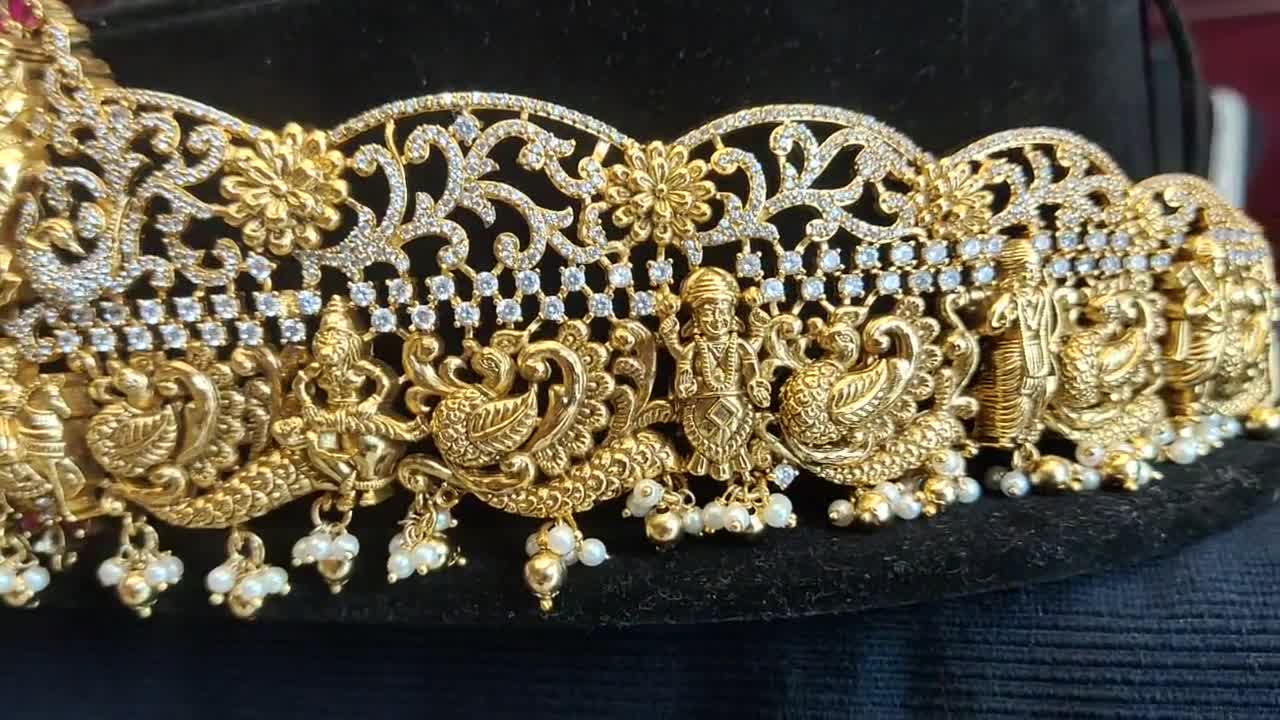 Buy Gold Vaddanam Online - Oddiyanam Designs - Krishna Jewellers