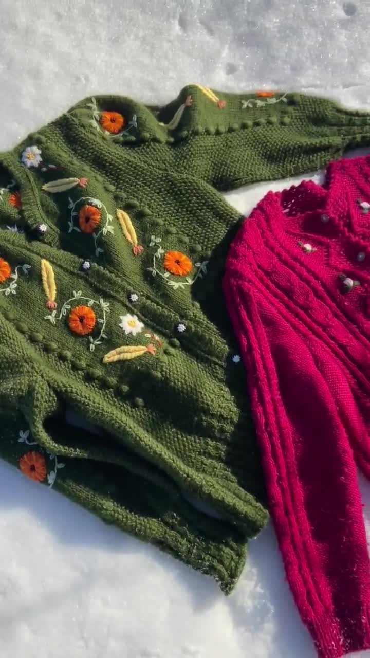 Vintage Embroidered Cardigan Austrian Bavarian Cardigan Vintage Embroidered Cardigan Austrian Bavarian Cardigan