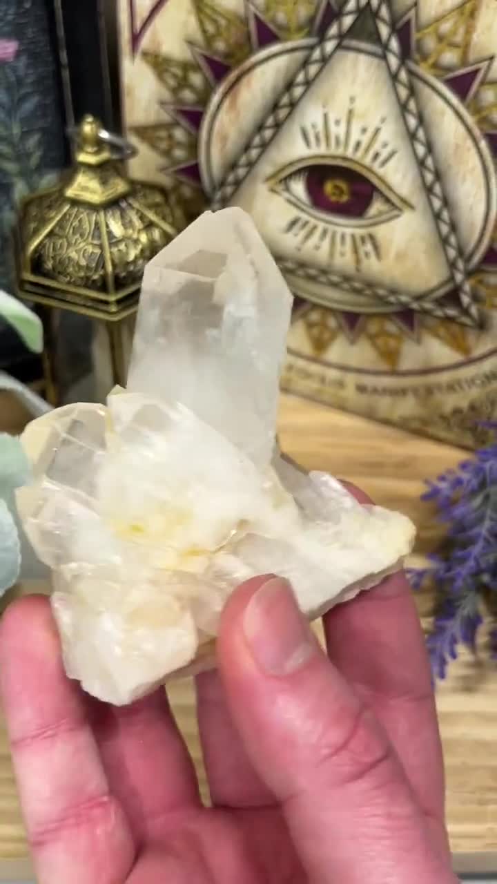 パイナップル クォーツ クラスター | ゴールデン ヒーラー クォーツ