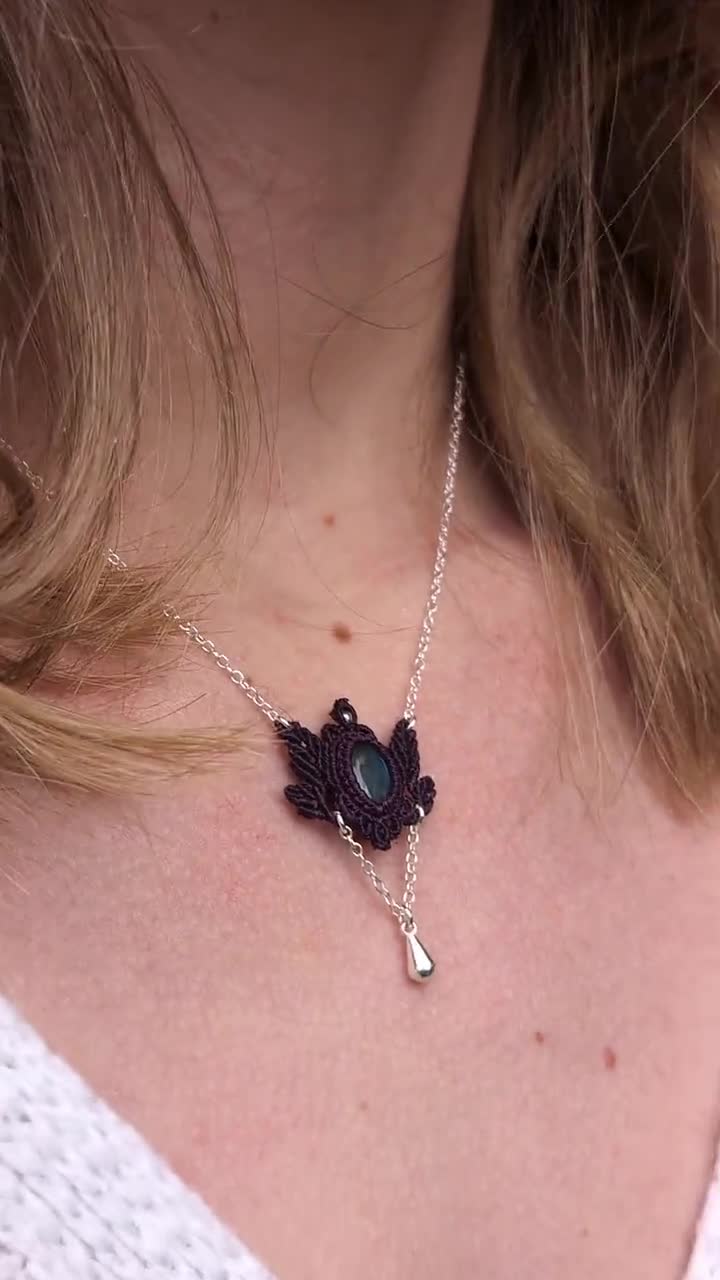 国内で当店のみ 666999 - Artemis - labradorite double chain Double Strand Labradorite Necklace | LUNESSA