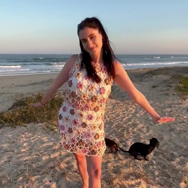 crochet puff flower dress Crochet Pattern: Puff Flower Mesh Crochet Dress- Women's Summer Beach Lace Cover-Up