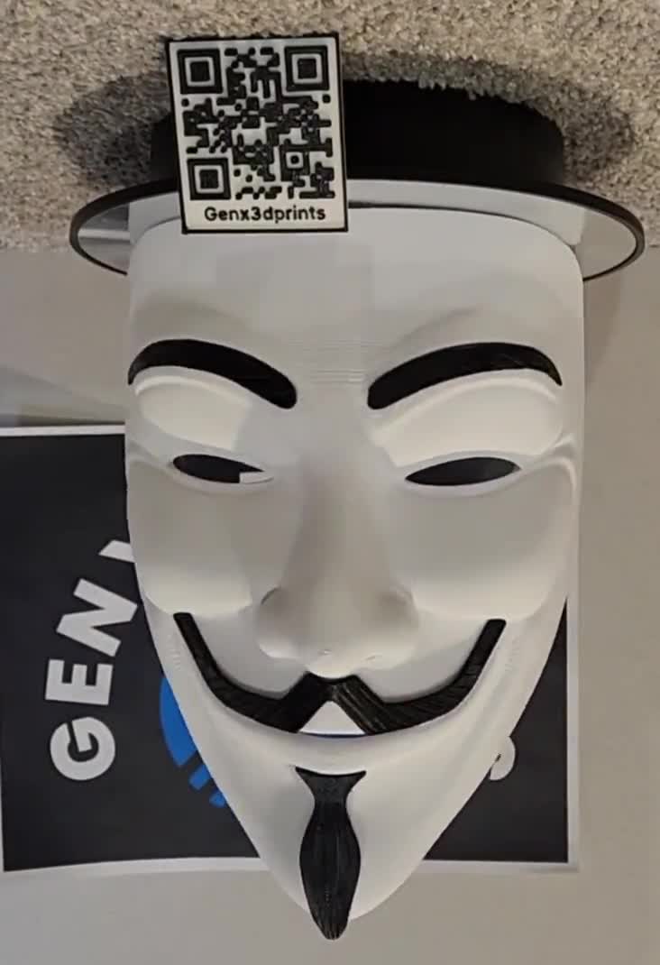 Adesivo V Per Vendetta - Anonymous Maschera - Foto 8