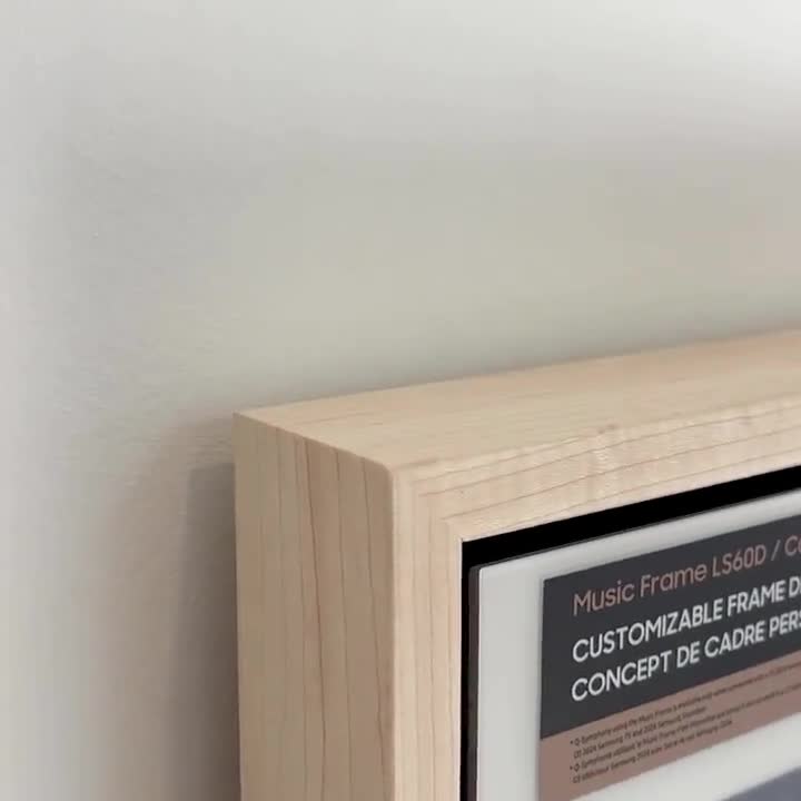 Samsung Music Frame LS60D Bluetoothスピーカー用リアルウッドベゼル