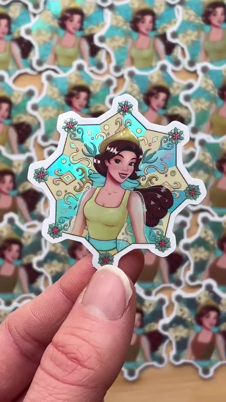 Anastasia Winter Princess Holographic Sticker | Hydroflask