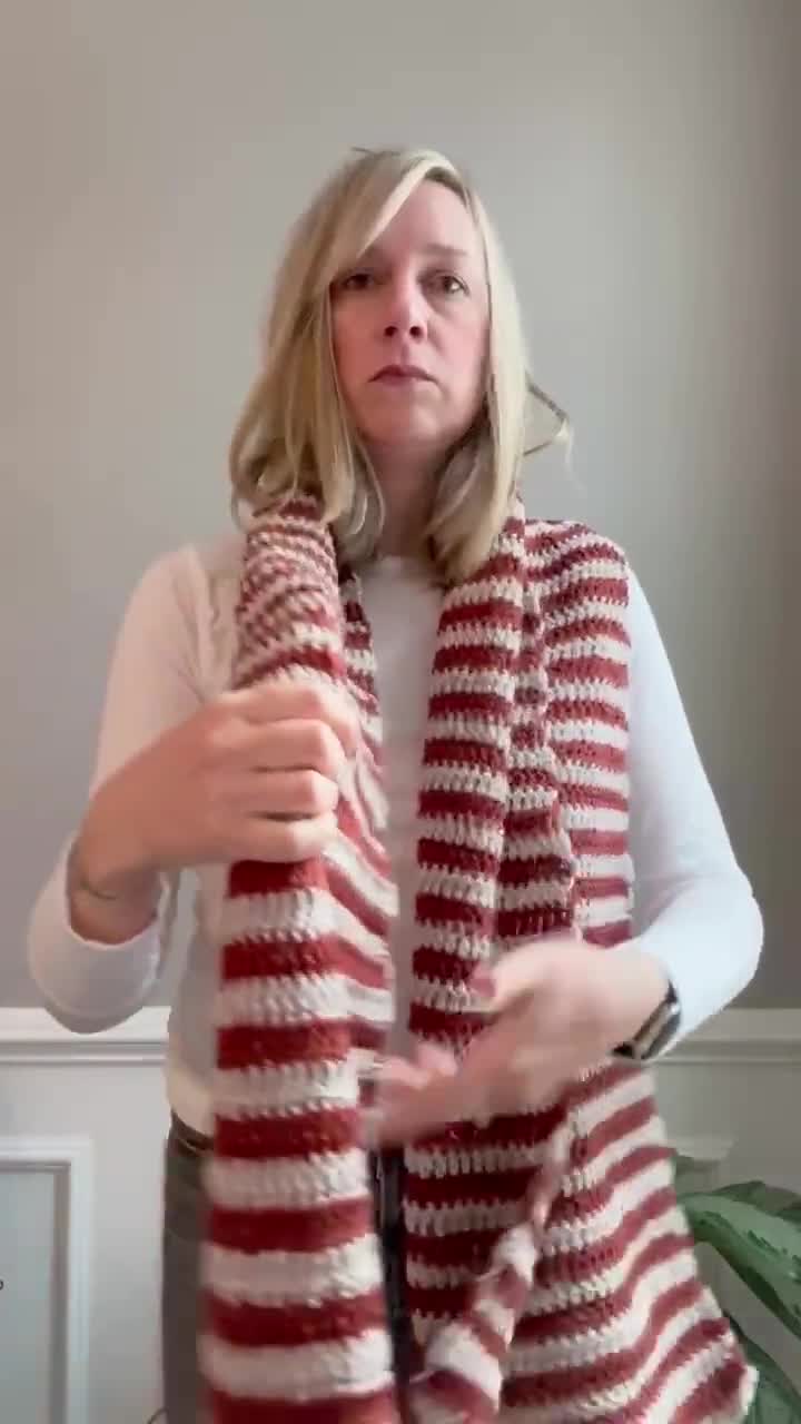 Victory Striped Scarf // Crochet Pattern // Instant Download - Etsy