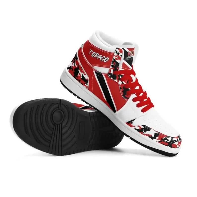 TRINIDAD RICARDOα Trinidad and Tobago Shoes Trinidad & Tobago Flag High Tops