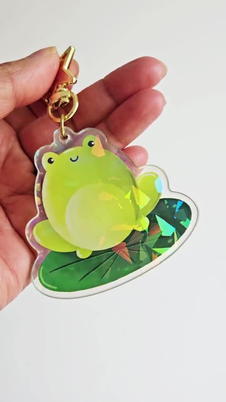 Frog Keychain, 3D Printed, Unique Cute Froggy Keyring - Etsy