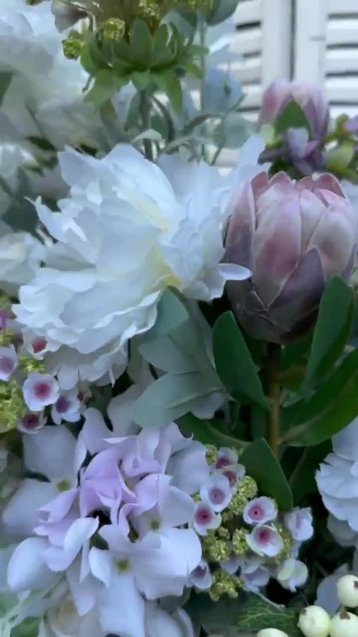 JAKY-Global - Fiori artificiali, 6 pezzi, decorazione per matrimoni, casa, giardino, feste (blu