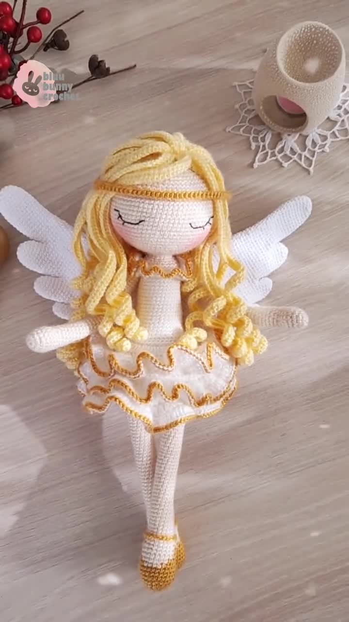 Angel Crochet Doll Pattern, Ballerina Hun/eng/esp/de/fr Angel Amigurumi Doll  Pattern, 14,5 Inches 37cm, Anjo Fairy Crochet Doll Pattern - Etsy Hong Kong