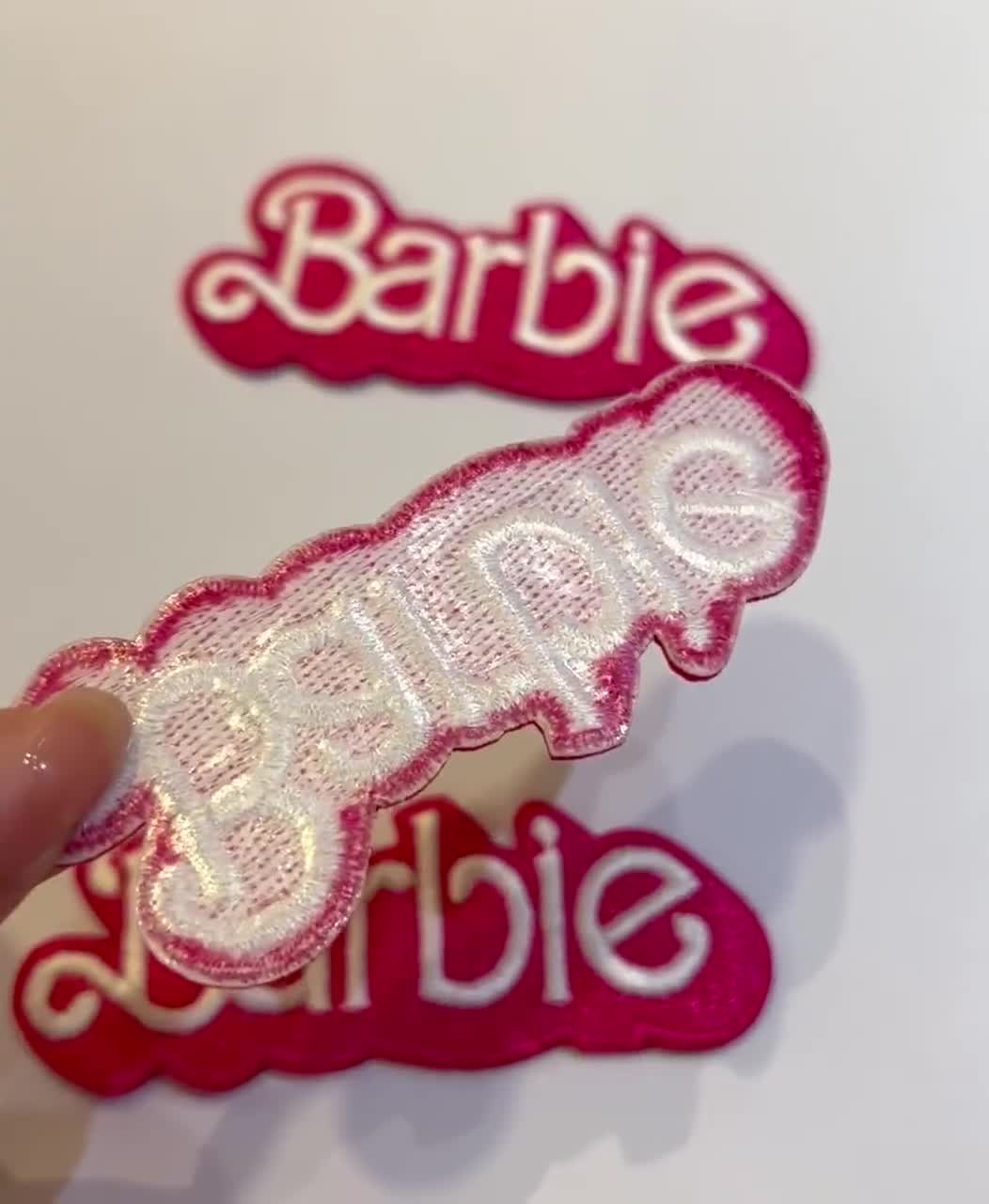 Barbie Iron on Patches, 3inch Wide, Embroidered, Heat Transfer, Kids  Appliqué, Pink Patches, Art Craft, for Fun, Princess, Diy Dress 