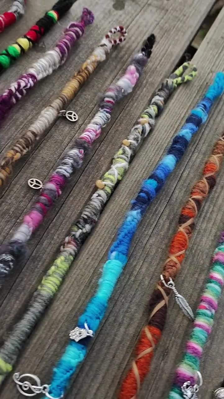 Hair Wrap, Trenzas De Macrame Para Rastas, Trenzas De Macrame Con Piedras,  Joyeria Hippie Para Cabello, Adornos Para Rastas, -  Israel