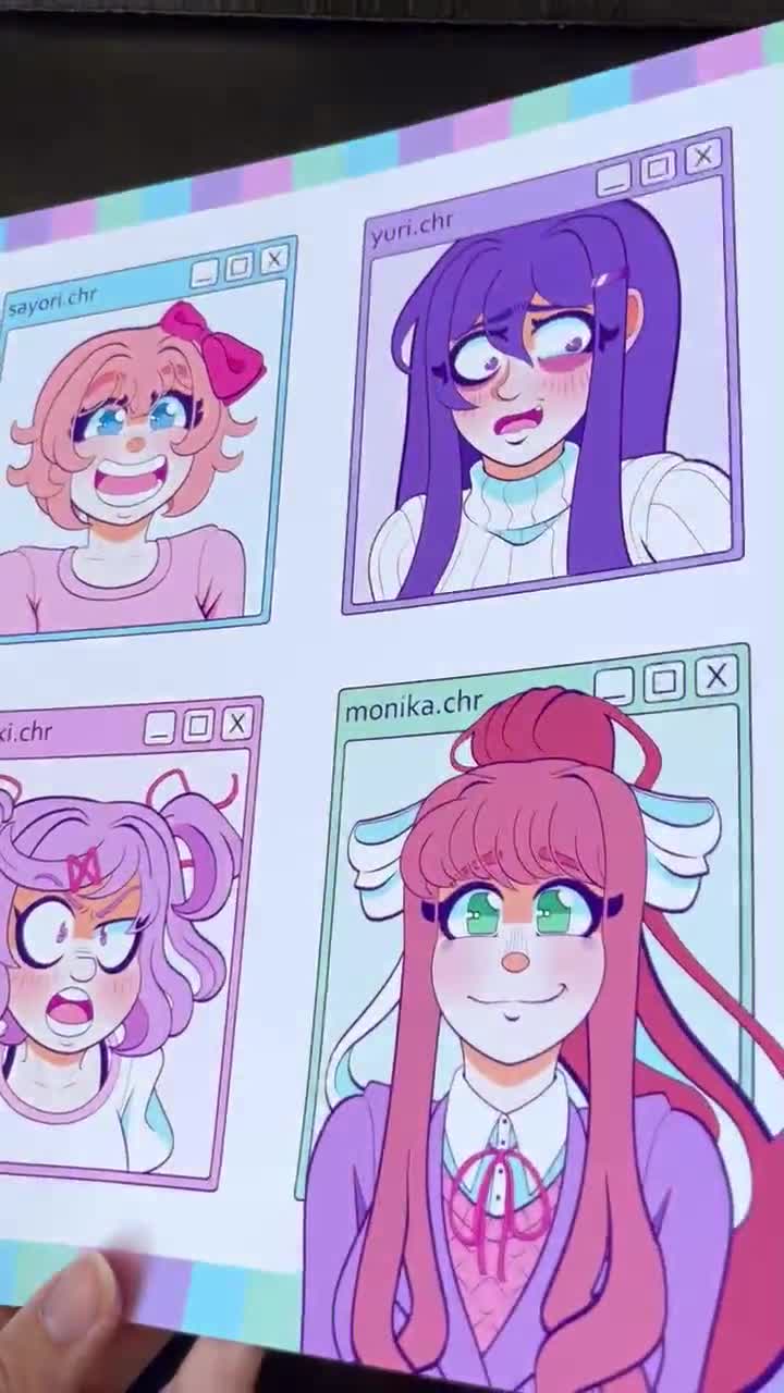 Doki Doki Literature Club Print - Matte