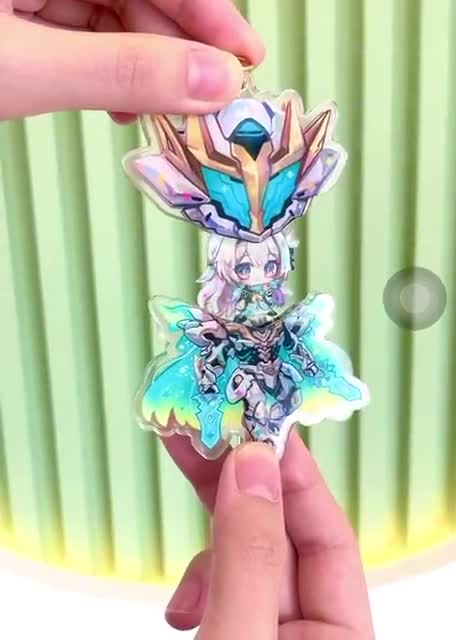 Firefly Sam Acrylic Keychain / Charm , Pull Able / Openable