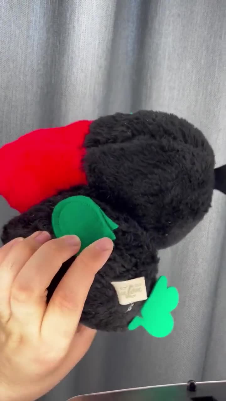 ヴィンテージ 関口カラスぬいぐるみ：レアな日本製ラブラブ