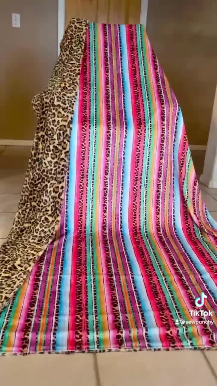 Purple Serape/Leopard Phone Stand Purple Serape/Leopard Phone Stand