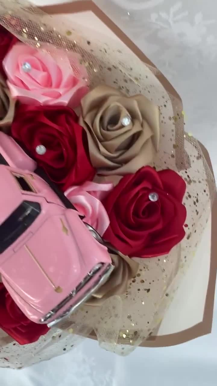Rental) Faux Car Decoration Package: Romantic Rosa – Anndol Floral