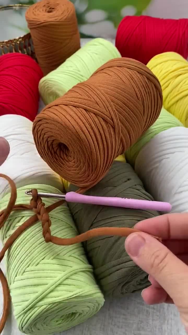 T-shirt Yarn. Crochet Cotton Yarn. Textile Yarn. Cotton Yarn -   Australia