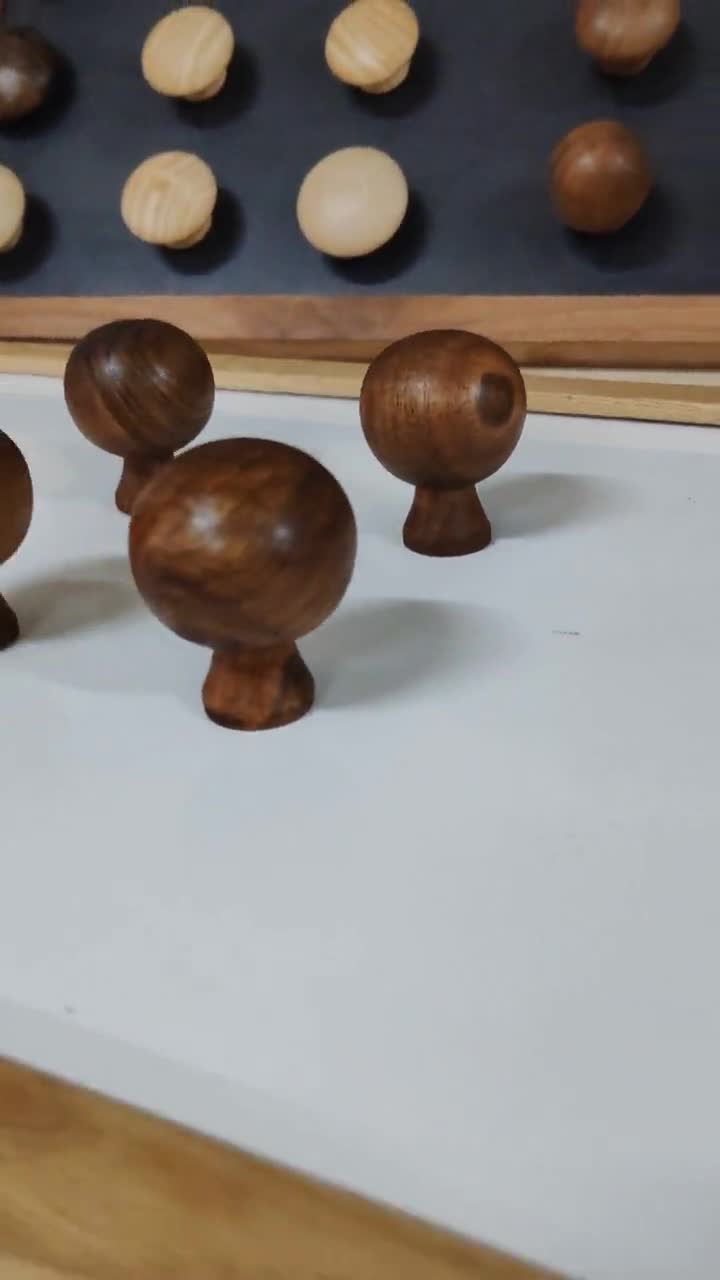 Walnut Drawer Knobs Pulls Handcrafted Wooden Set 4 | Bulk Orders Available video poster