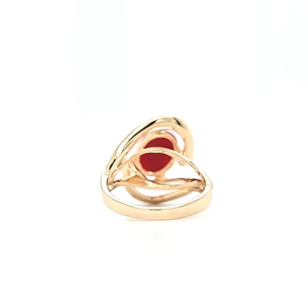 nff☆holy rood ring 10.41 Grams Size 10.5 Estate 14k Yellow Gold .50ct Ruby
