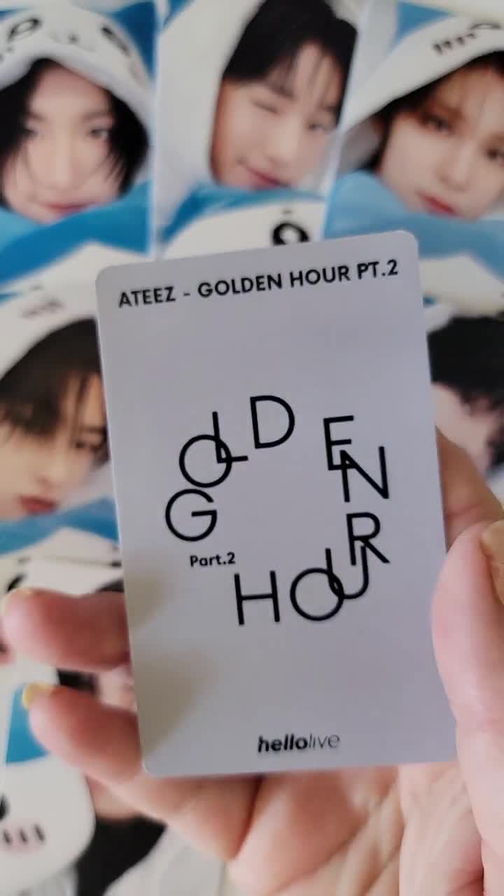 ATEEZ Golden Hour 2 Hellolive Meet & Call POB Photocards - Etsy