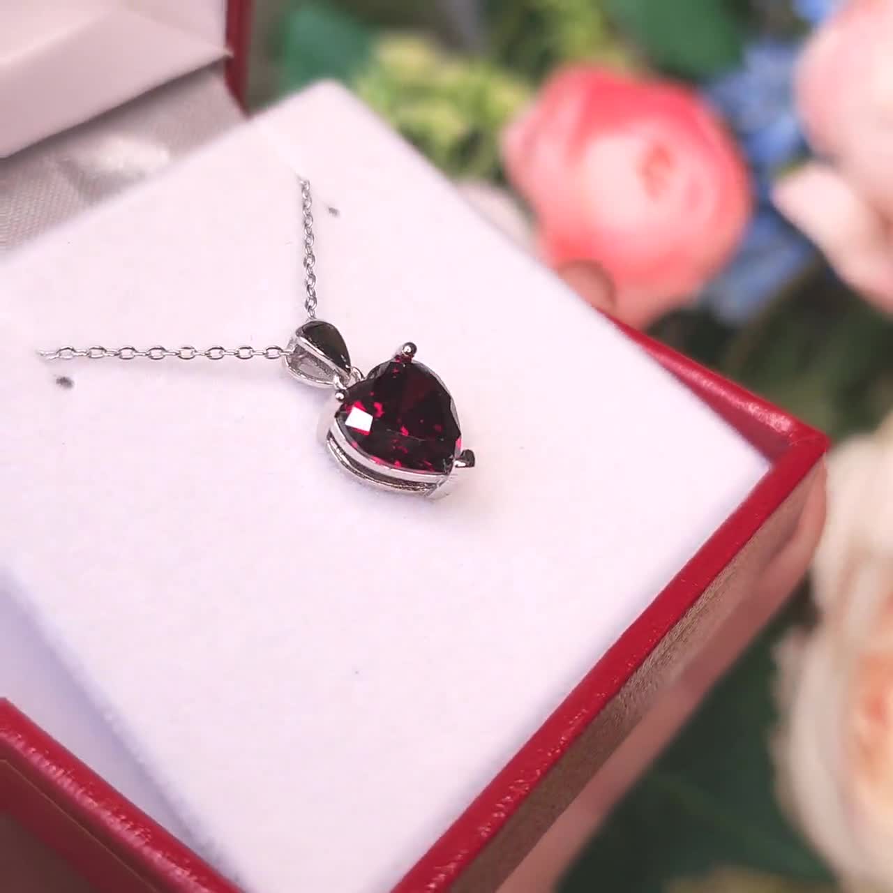 Medaglione Cuore Argento Sterling Con Foto - Ciondolo Vintage Con Fiore E CZ, Regalo Personalizzato Donna - Foto 7