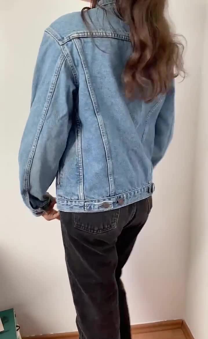 Vintage Levis Denim Jacket for Women / Size XS-S / 90s Levis