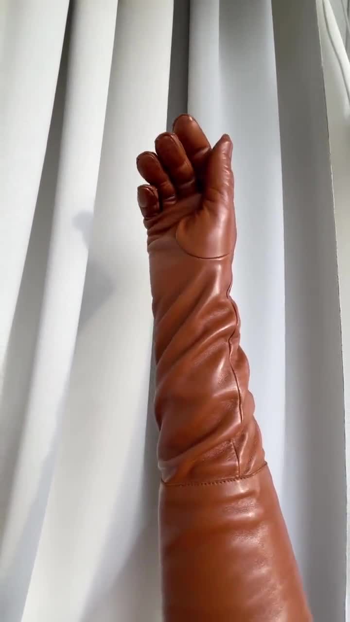 Lederhandschuhe In Dunkelblau Größe XL | RFT-LABEL 2013