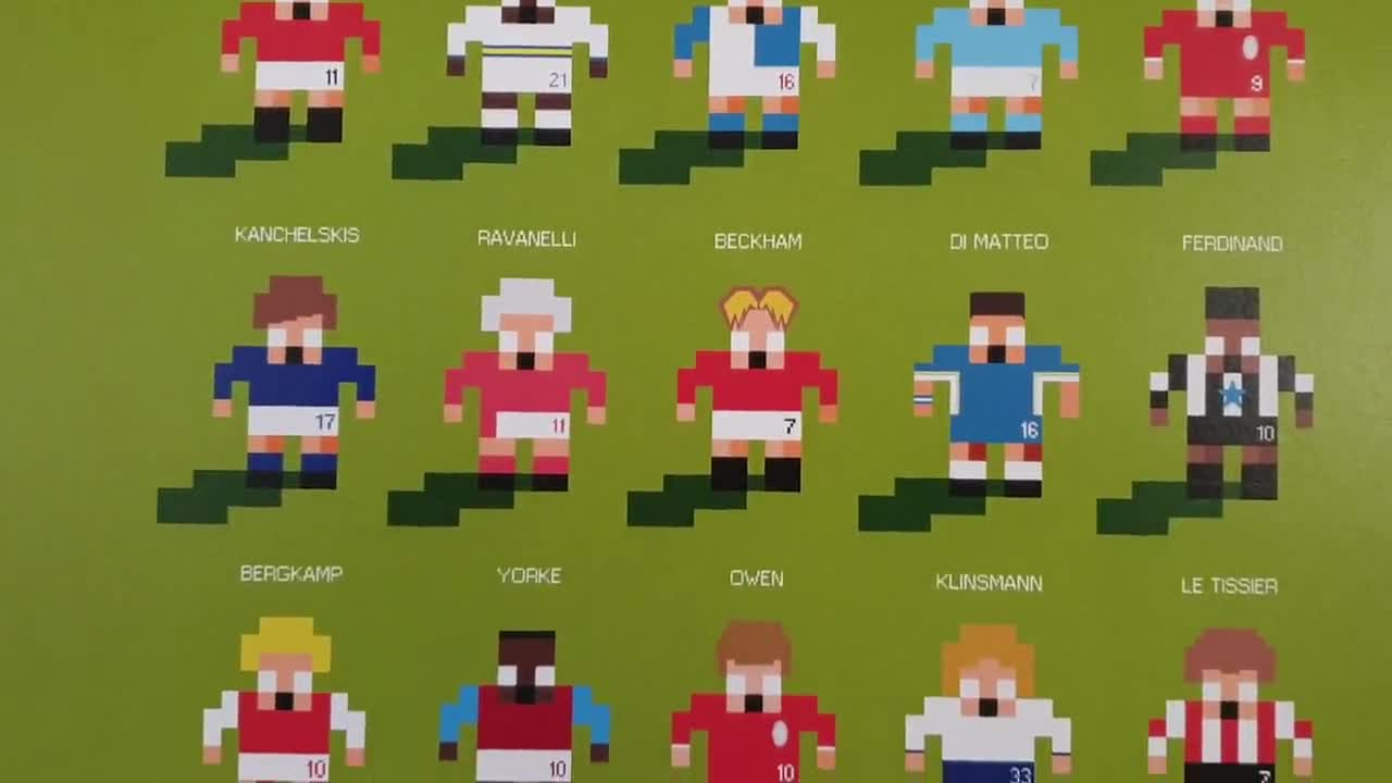 Sensible Soccer X Premier League - Pixel Art Print - Etsy