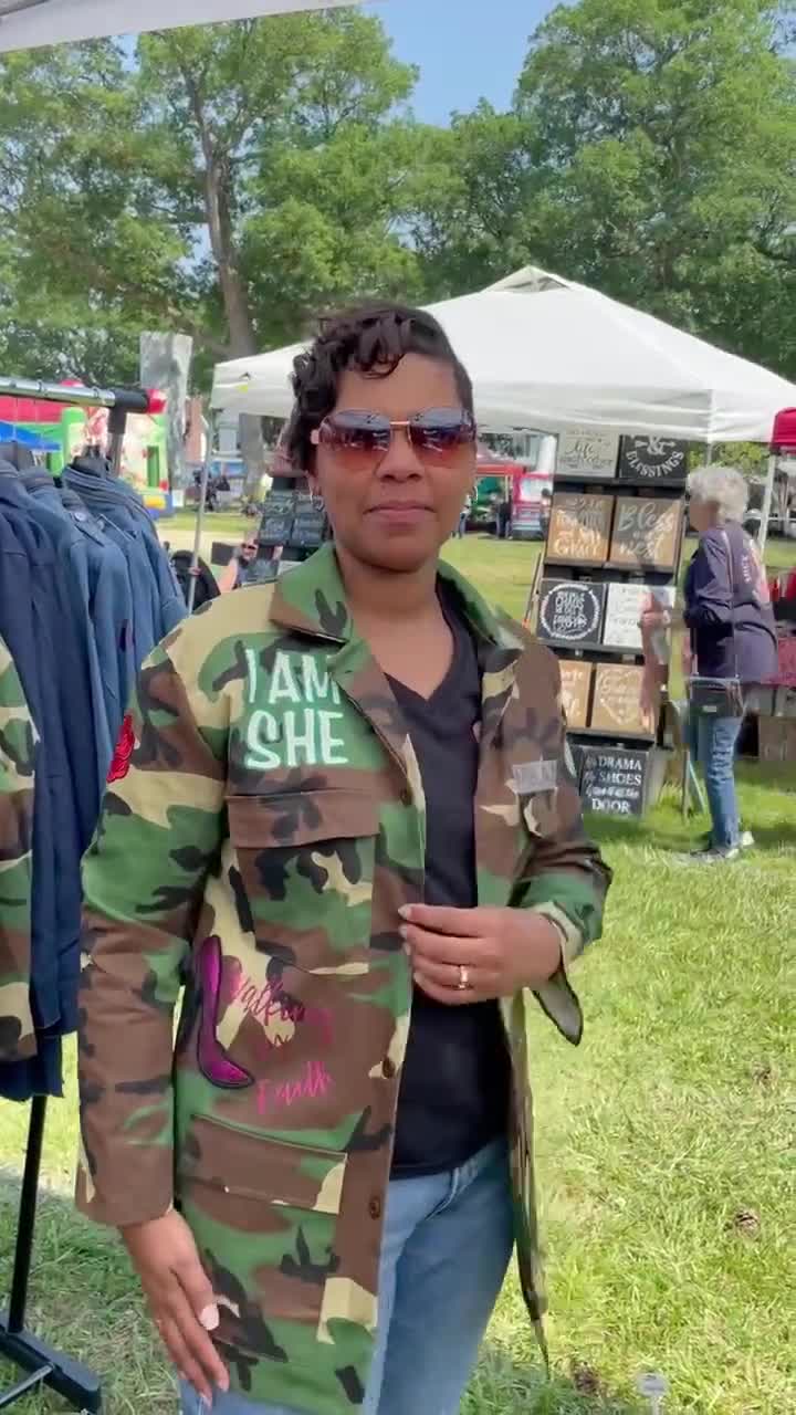 She on sale camo jacket