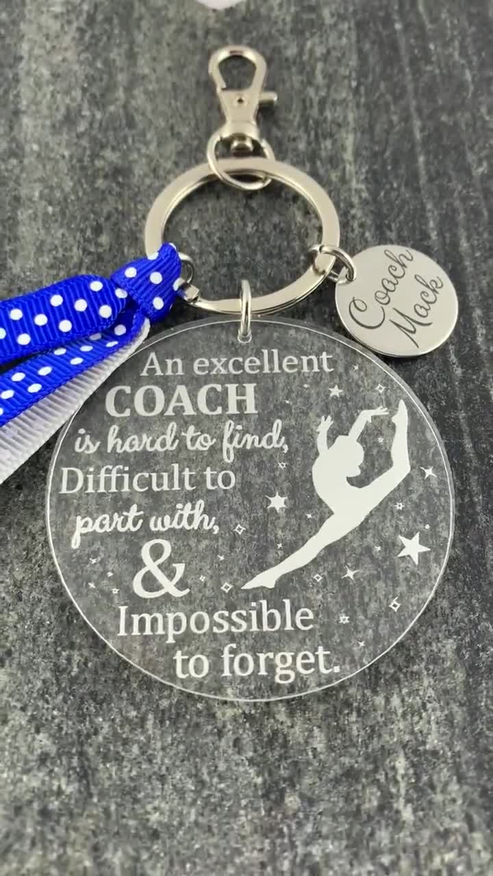 Gymnastics Coach Gifts, Gymnastics Coach Keychain, Gymnast Coach Gift,  Coaches Gift, Coach Keychain, Coach Gift Idea, Coach Key Ring