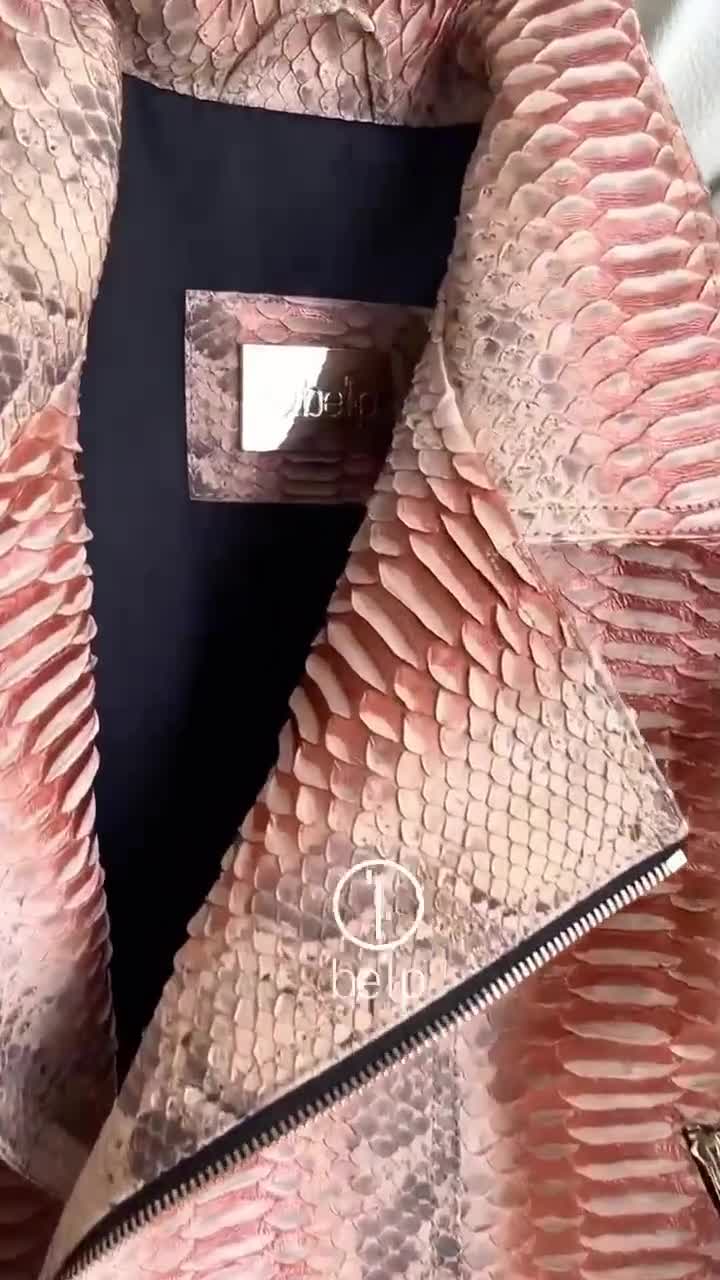 ジャケット・アウター PINKSPINK Leather Oversize Python Jacket Leather Over-size Cool Python Jacket - PINKSPINK – ARCANA
