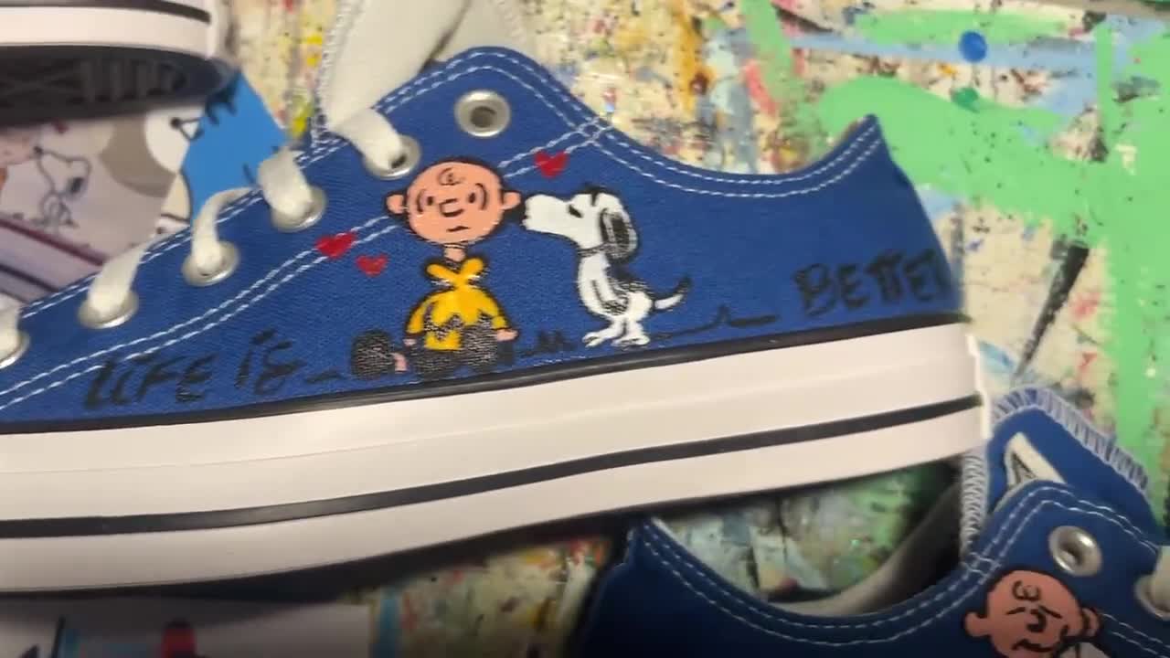 Snoopy little girl converse size newest 2