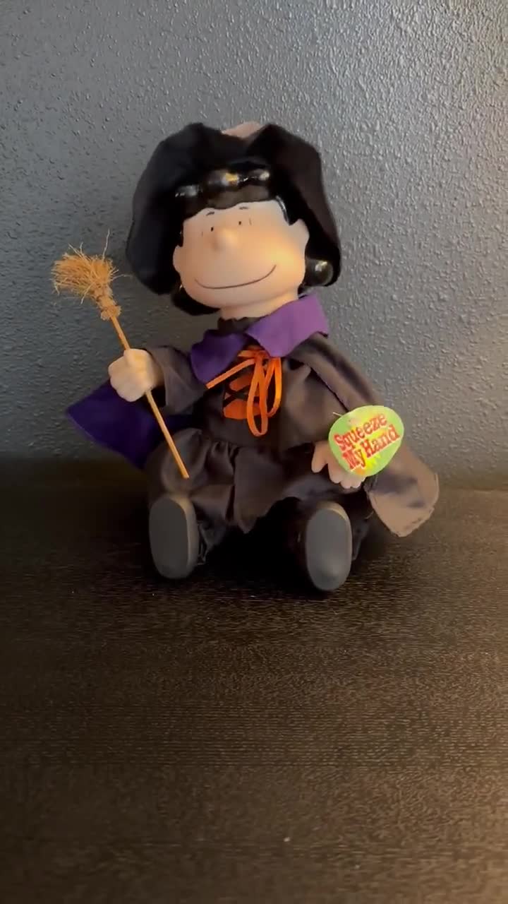 Vintage Halloween - Vintage Gemmy Animated Lucy In Witch Costume Halloween  Doll - Charlie Brown Halloween Doll - Vintage Peanuts Halloween